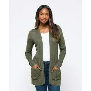 Love Ellie Luna Lightweight Ribbed Cardigan (M)